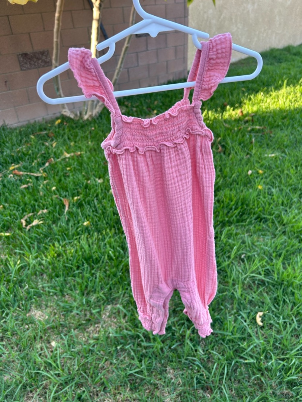 Gerber Pink Ruffled Romper One-Piece